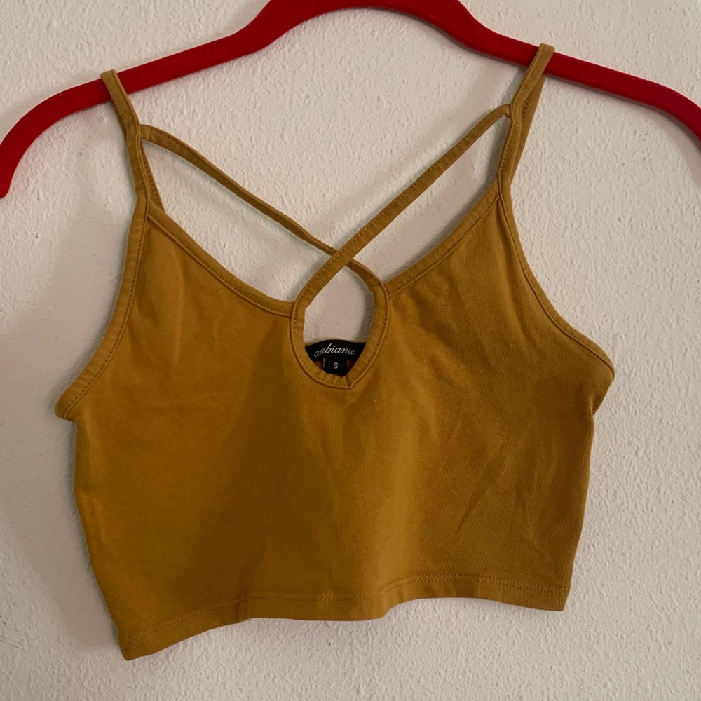 Ambiance Mustard Crop top